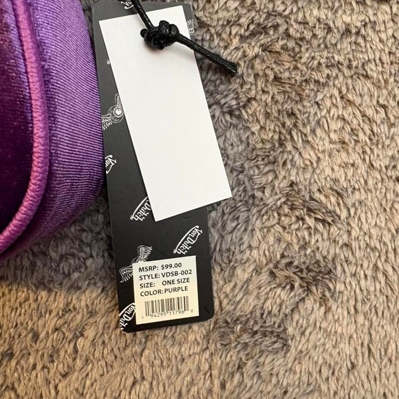 Purple Velvet Von Dutch Shoulder Bag Purse Y2K Retro Style - Picture 5 of 6